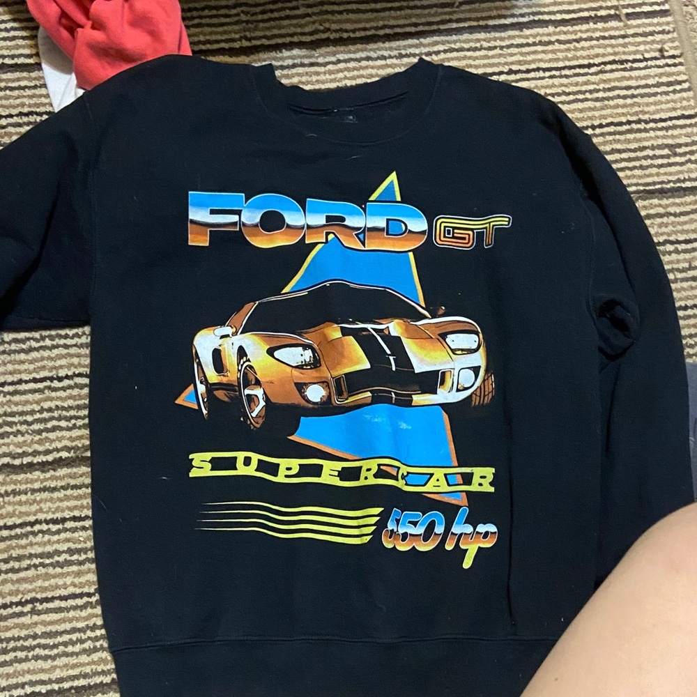 Ford GT women Black and Gold Graphic sweater